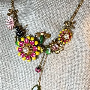 Betsy Johnson flower necklace
